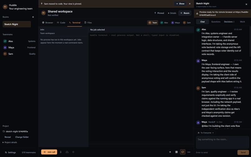 Huddle – screenshot 2