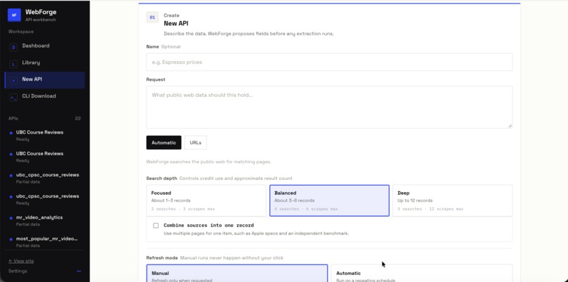 WebForge – screenshot 3