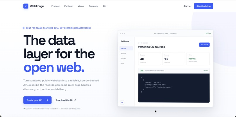 WebForge – screenshot 2