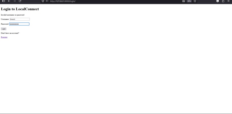Localconnect – screenshot 1