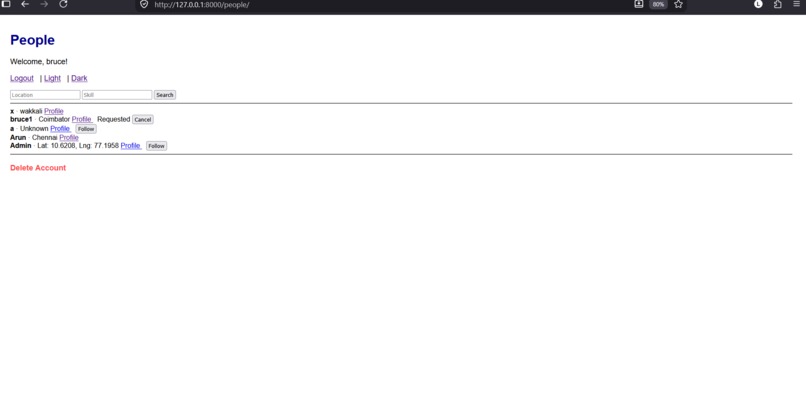 Localconnect – screenshot 2