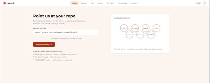 Rosterd – screenshot 1