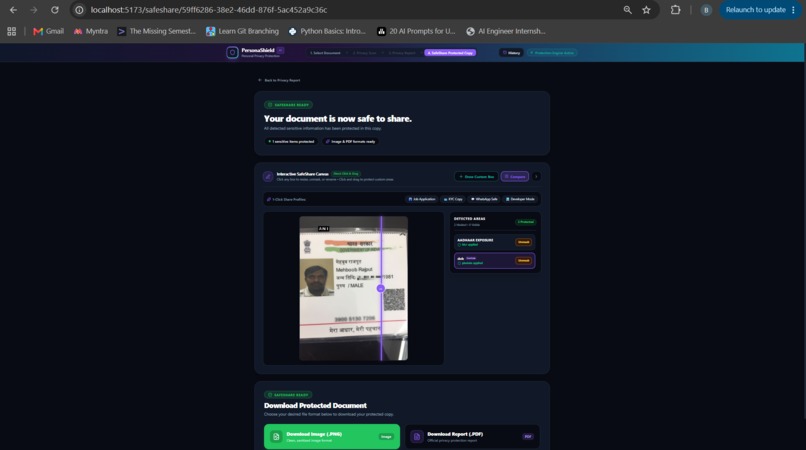 PersonaShield AI — Scan Once. Share Safely. – screenshot 5