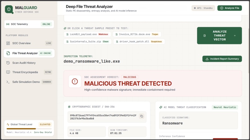 MalGuard – screenshot 2