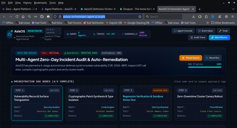 AxisOS Defensive Orchestrator PP‑CLI+Zero+Multi‑Cloud Agents – screenshot 7