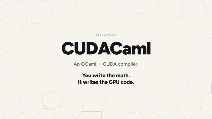 CUDACaml – screenshot 1