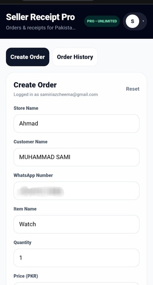 Seller Receipt pro – screenshot 8