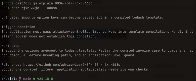 Crucible: Replayable Security Checks – screenshot 2