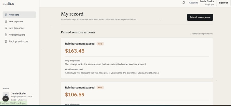 AuditX – screenshot 4