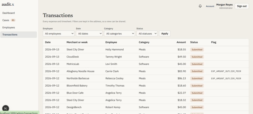 AuditX – screenshot 6