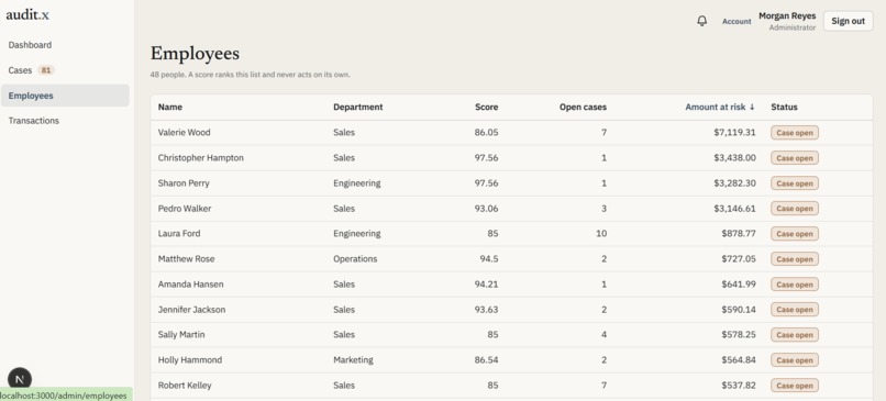 AuditX – screenshot 8