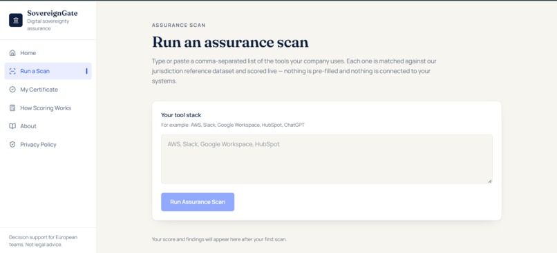 SovereignGate – screenshot 1