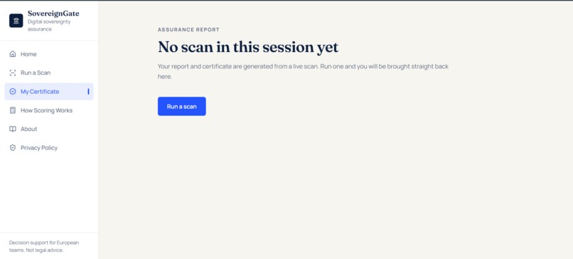 SovereignGate – screenshot 2