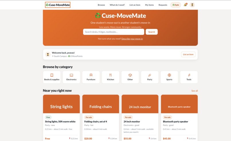 Cuse-MoveMate – screenshot 5