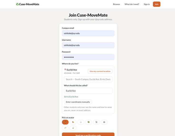 Cuse-MoveMate – screenshot 6