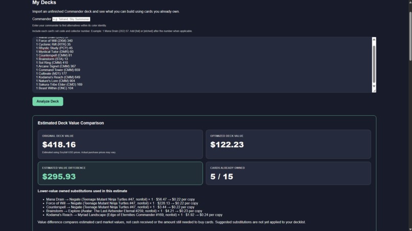 ManaSaver – screenshot 2