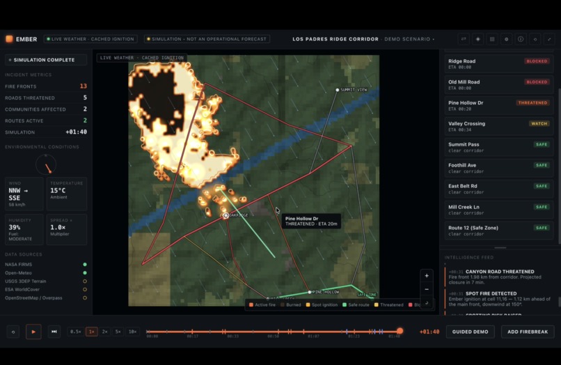 EMBER — Wildfire Spread & Evacuation Simulator – screenshot 4