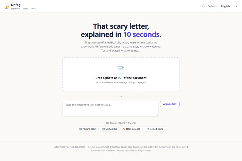 Unfog – screenshot 1