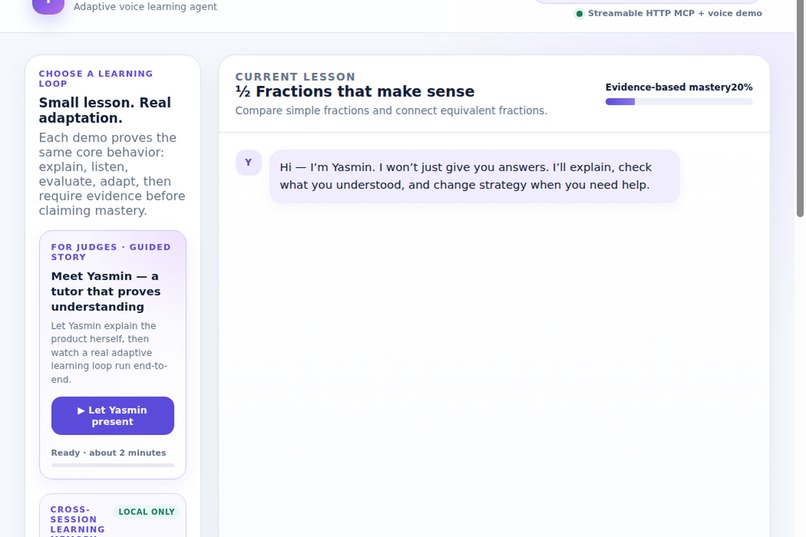 Yasmin Voice Tutor – screenshot 1