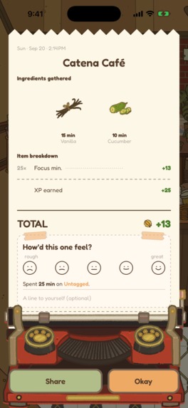 Catena: Pomodoro and Focus Timer – screenshot 4
