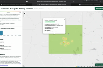 Gainesville Mosquito Risk Map