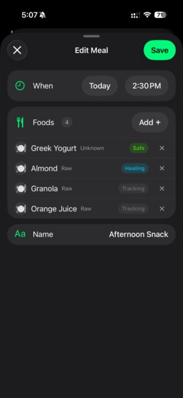 Reflux Diary – screenshot 3