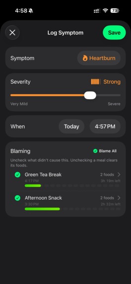 Reflux Diary – screenshot 5