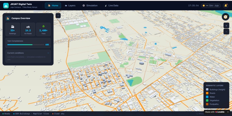 Jkuat Digital Twin – screenshot 6