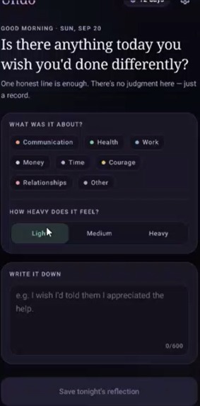 Undo — Regret Journal – screenshot 2