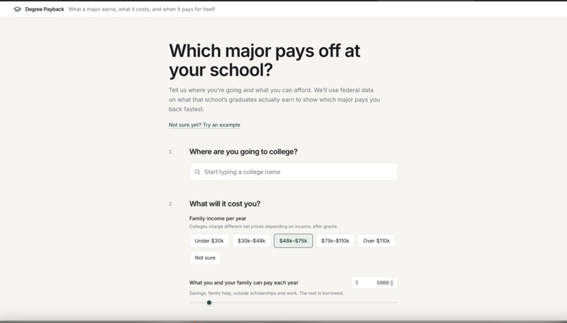 Degree Payback – screenshot 1
