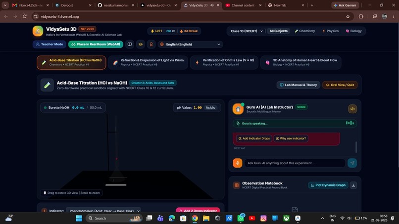 VidyaSetu 3D: Vernacular WebAR Lab – screenshot 1