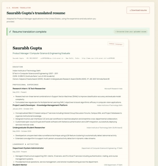 Career Passport – screenshot 3