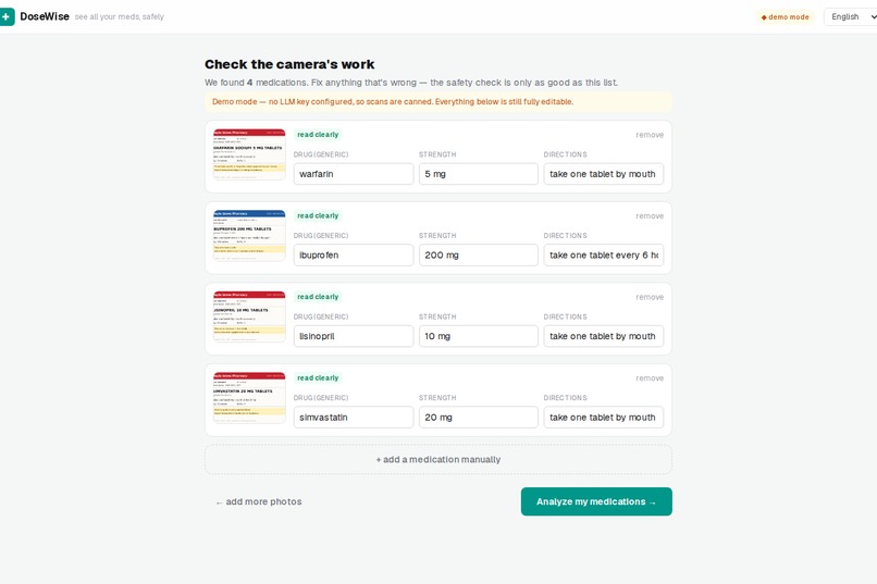 DoseWise – screenshot 2