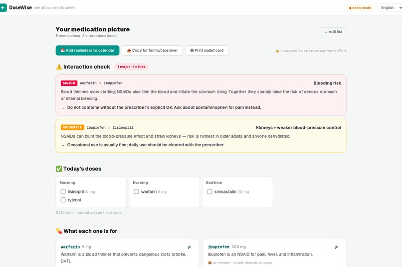 DoseWise – screenshot 3