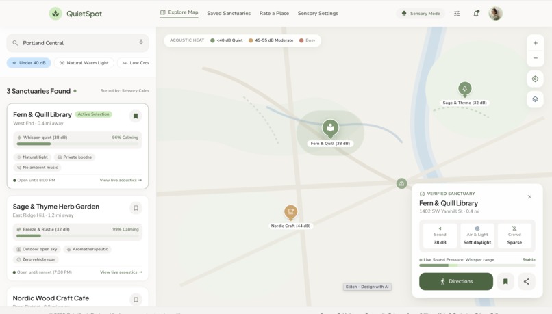 QuietSpot – screenshot 3