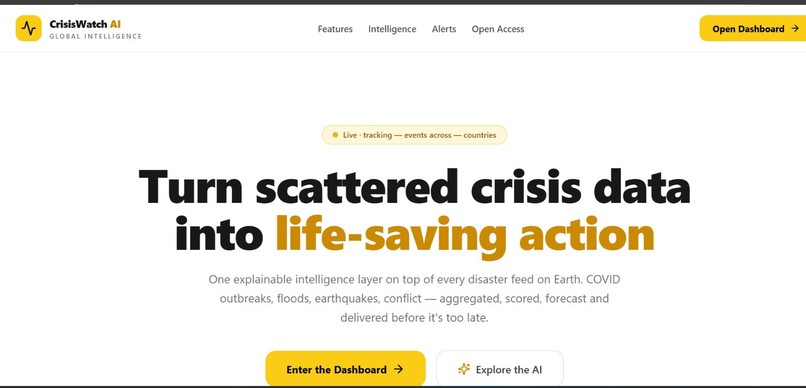 CrisisWatchAI – screenshot 1