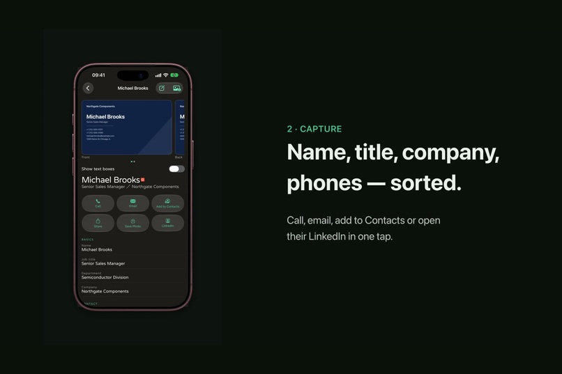 Kardhaus — Business Card Scanner – screenshot 2