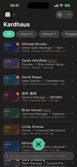 Kardhaus — Business Card Scanner – screenshot 9