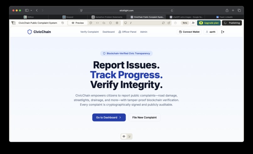 CivicChain – screenshot 1