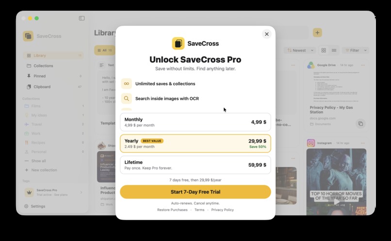 SaveCross: Clipboard Library – screenshot 6