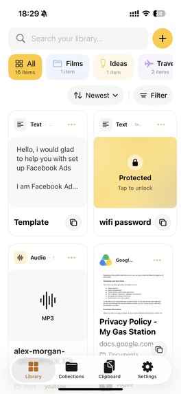 SaveCross: Clipboard Library – screenshot 8