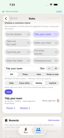 MoveToPlay:  Earn Screen Time – screenshot 7