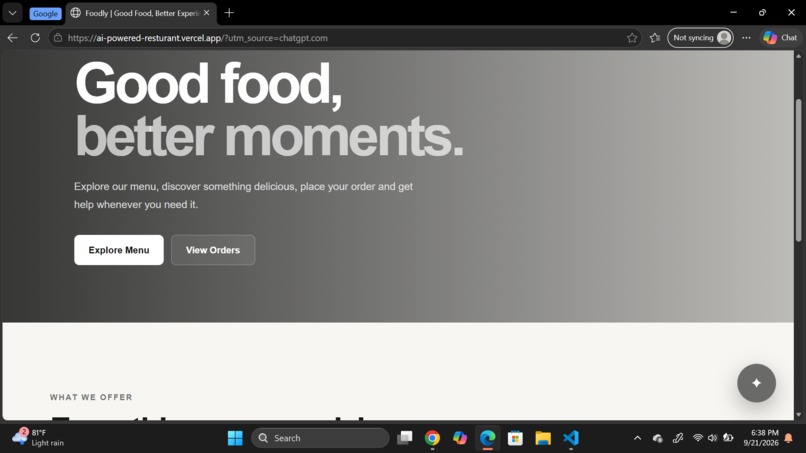 AI-powered-resturant – screenshot 2