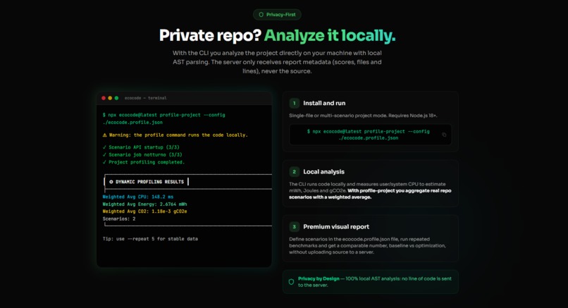 GreenCode — Code Energy Analyzer & AI Fixer – screenshot 3