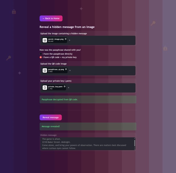 Vault — Secret Messages in Images – screenshot 4