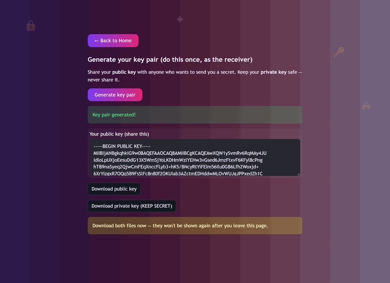 Vault — Secret Messages in Images – screenshot 1