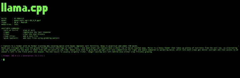 AgriLLM – screenshot 2
