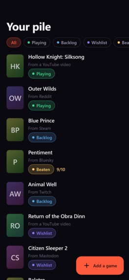 Backlogue – screenshot 2
