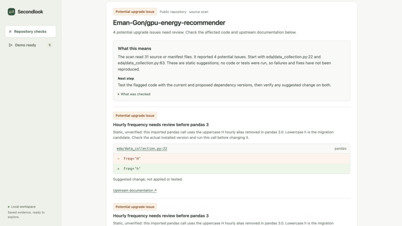 Secondlook – screenshot 2