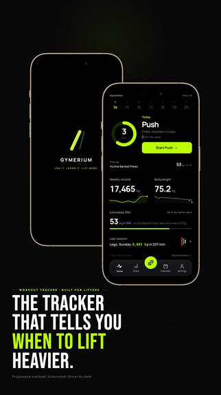 Gymerium: Workout Tracker & Log – screenshot 1